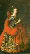 Francisco de Zurbaran st. ursula oil painting